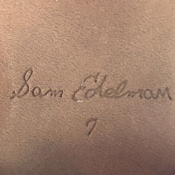 Sam Edelman Simona Leather Bootie Buckle Side Zip Burgundy Women's US 7 NWOB - Picture 10 of 11